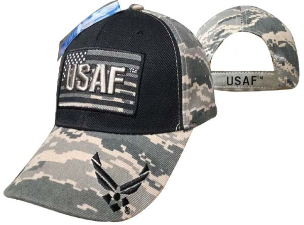 United States Air Force Hat "USAF" Text ATop Flag CAP603FA