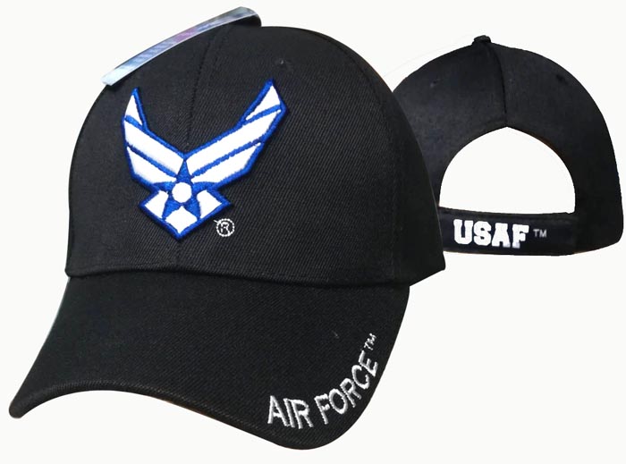 United States Air Force Hat-Wings Logo-Black CAP603NB