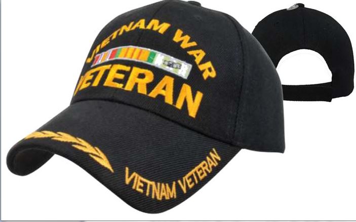 United States Vietnam War Vet Black/Leaf CAP780C