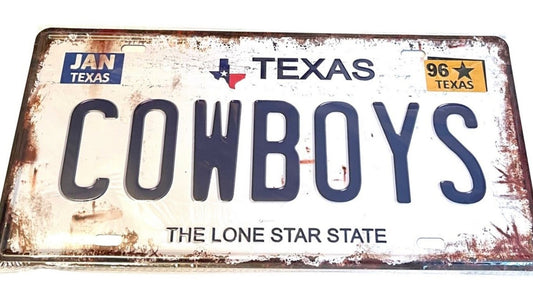 Cowboys License Plate