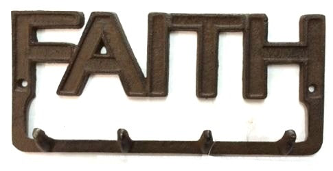 Texas Decor - Cast Iron 56579 Faith Hook