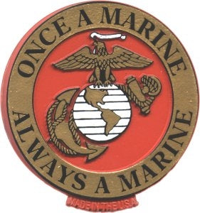 Flag - United States Marine Corps "ONCE A MARINE" 1406