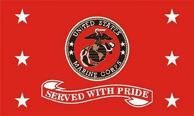Flag - Marine Served With Pride 1408