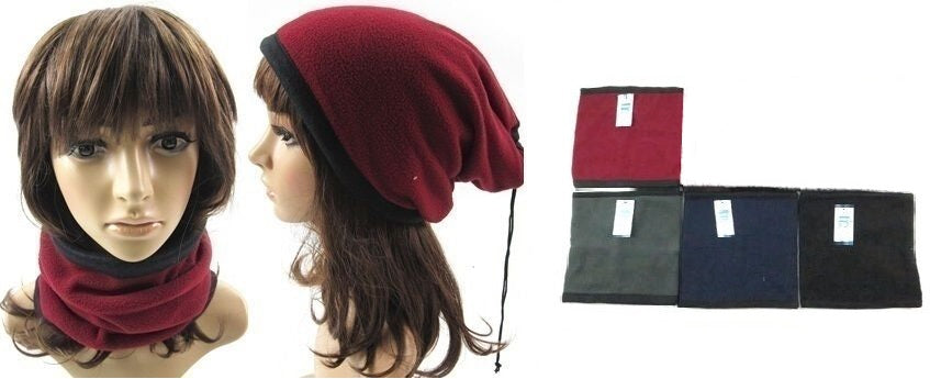 Fleece Neck Scarf - Reversible 3533 SOLD BY DOZEN PACK