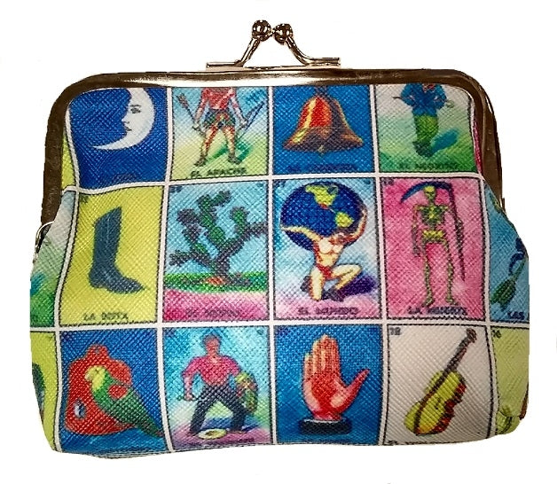 Coin Purse - Loteria Multi-Design BA1431 SOLD BY THE DOZEN