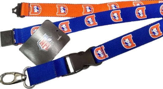 NFL Denver Broncos Lanyard - Retro New (two-tone)
