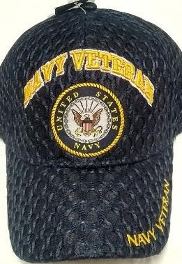 United States Navy Military Hat "NAVY VETERAN" Seal/Mesh CAP592H
