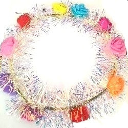 Fiesta LED Headband w/Iridescent Tinsel 6352/VG-7 SOLD BY DOZEN