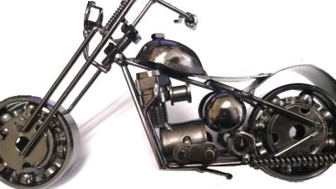 Texas Decor - Metal Motorcycle M1