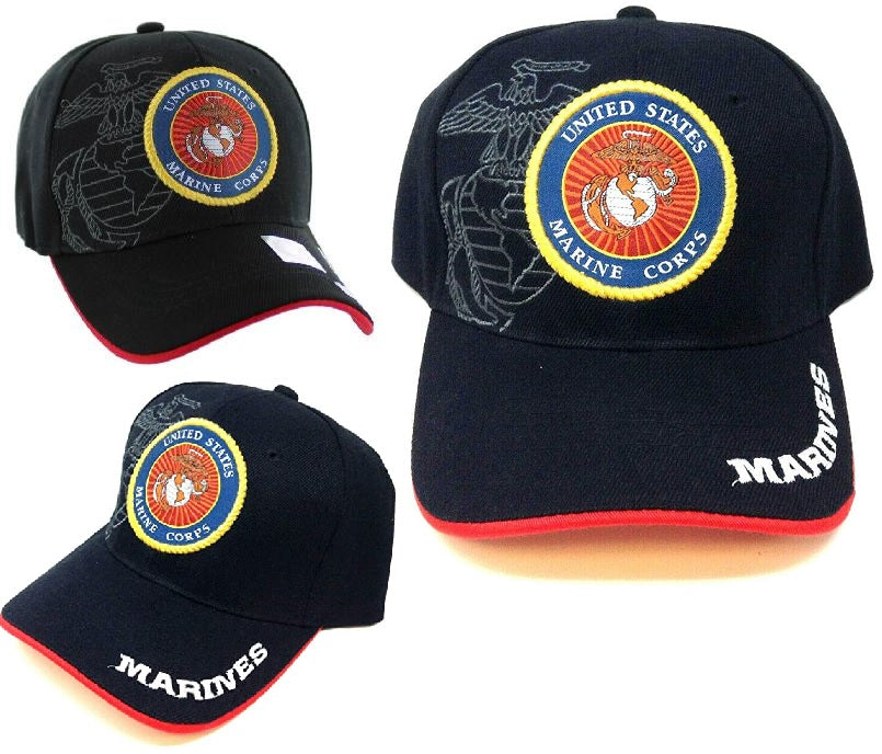 United States Marine Corps Hat- Woven Seal w/Shadow #5