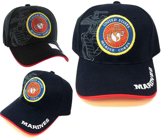 United States Marine Corps Hat- Woven Seal w/Shadow #5
