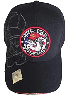 United States Marine Corps Military Hat - Bulldog/Seal-Black #1