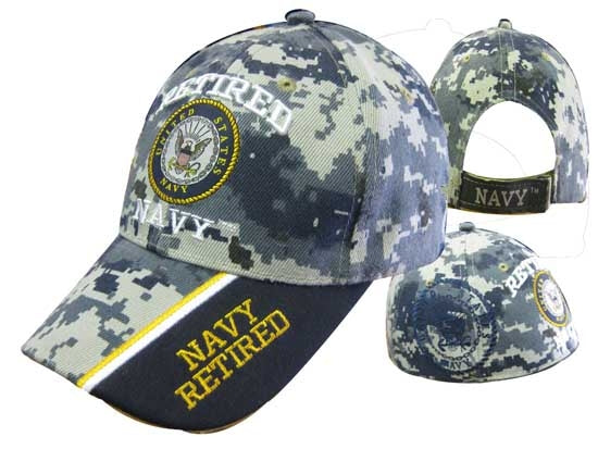 United States Navy Hat "RETIRED NAVY" Seal-Digi CAP592C