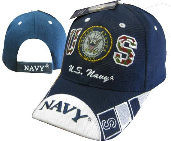 United States Navy Hat "US w/SEAL" Navy BL CAP602E