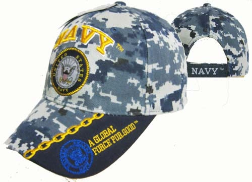 United States Navy Hat w/Seal Global Force-Digi CAP602MC