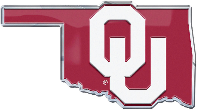 NCAA - University Of Oklahoma- OU State Outline Emblem