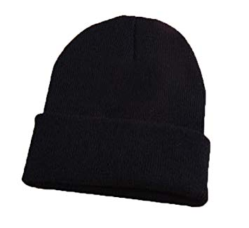 SKI HAT ADULT, BLACK- SOLD BY THE DOZEN