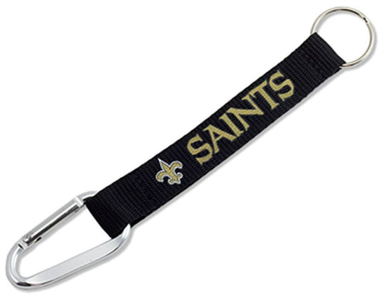 NFL New Orleans Saints Carabiner Lanyard Keychain