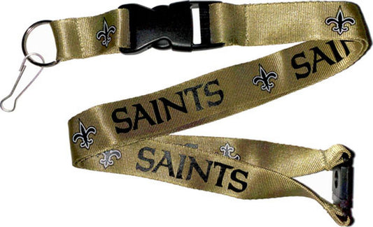 NFL New Orleans Saints Lanyard - Gold