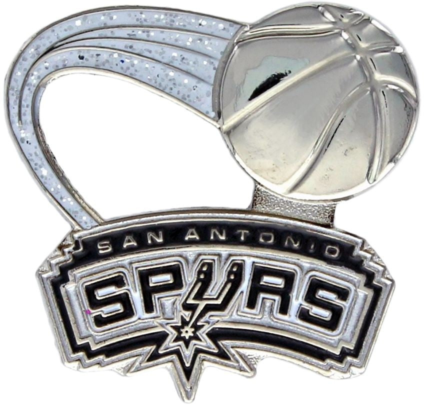 NBA San Antonio Spurs Pin - Glitter Trail Ball