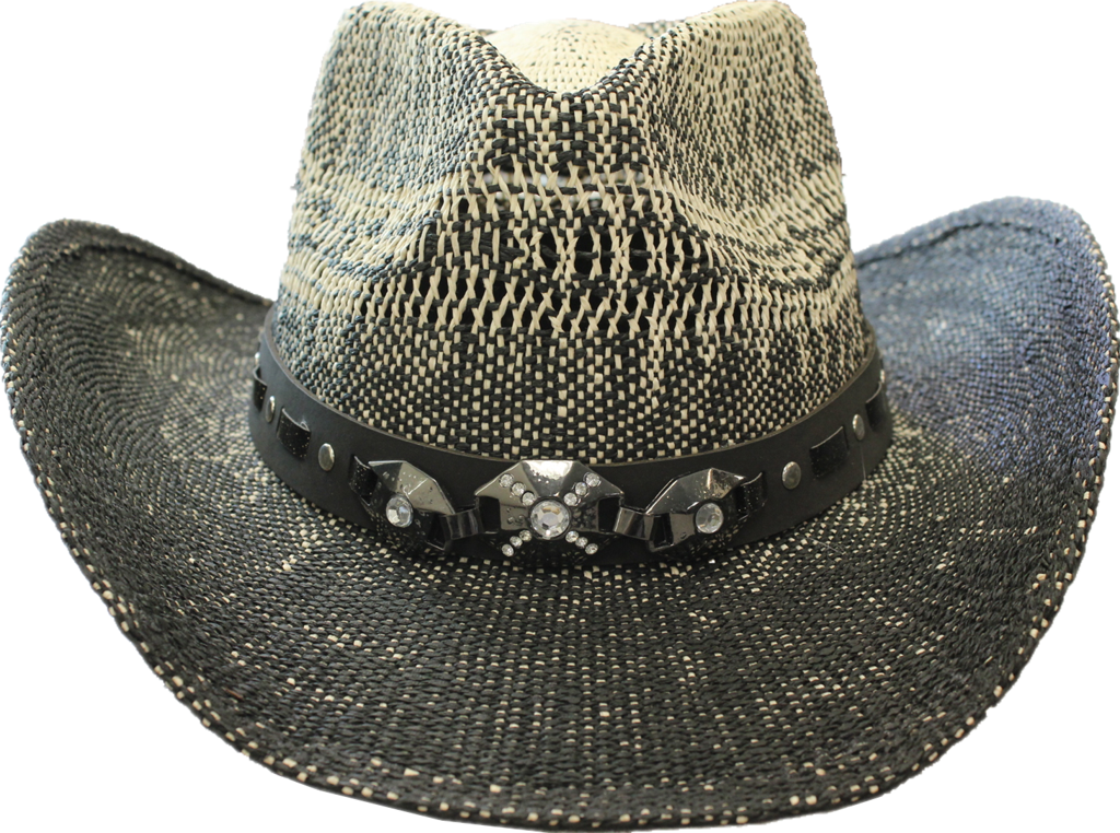 Straw Hat - Crystal Black 3634C