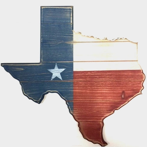 Texas Decor - Texas Wood Map SS005