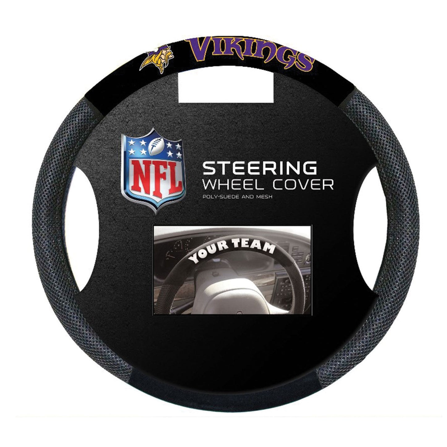 NFL Minnesota Vikings Steering Wheel Cover