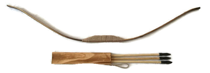 BOW AND ARROW WOODEN 27 INCHES (ONLY SOLD BY HALF DOZEN, = $22.50)