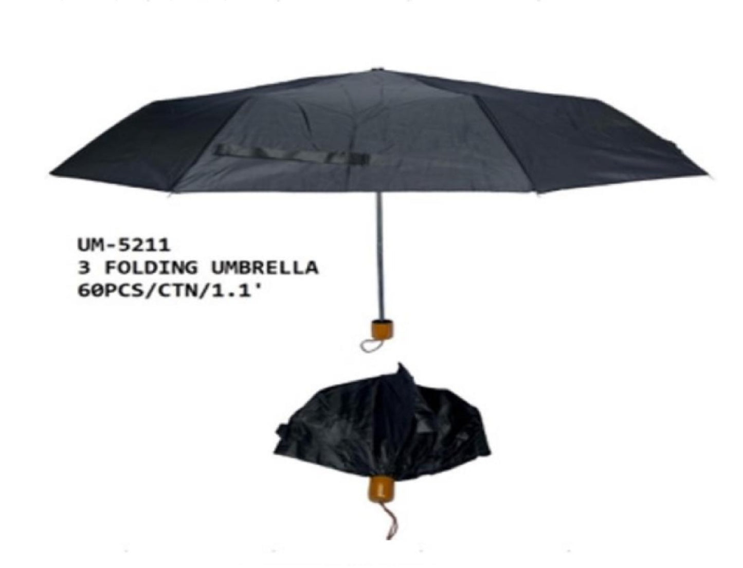 UMBRELLA SHORT BLACK 5211 SOLD BY THE DOZEN