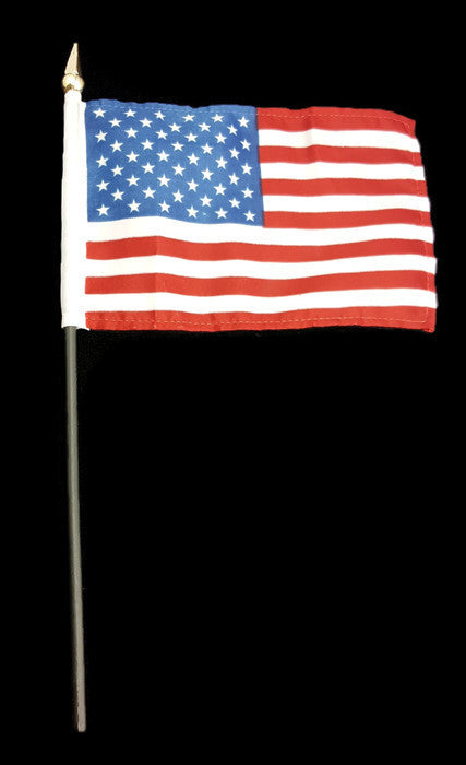 USA Flag 4 Inch x 6 Inch - Only Sold by the Dozen