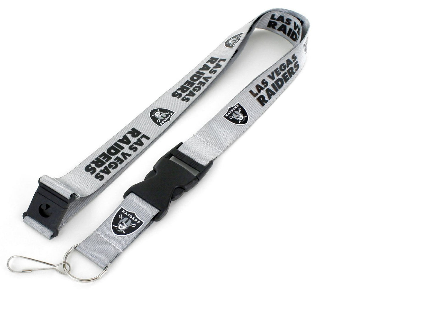RAIDERS-LANYARD LAS VEGAS SILVER