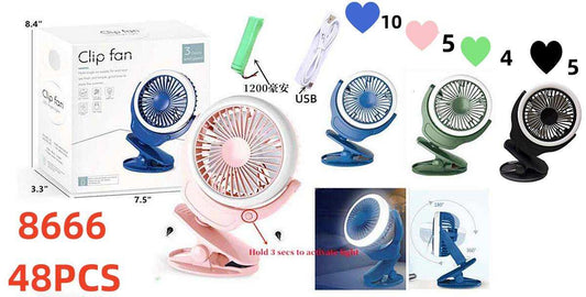 CLIP FAN WITH NIGHT LIGHT