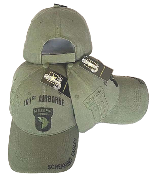 UNITED STATES ARMY HAT 101ST AIRBORNE SCREAMING EAGLES OLIVE DRAB