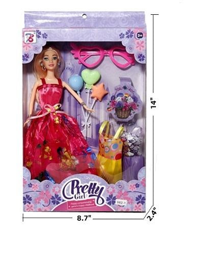 PRETTY GIRL DOLL 982-1 ASSORTED