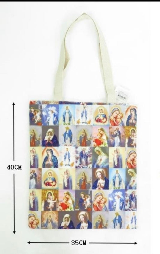BAG-GUADALUPE ONE SIDED CANVAS BAG BA2090SP