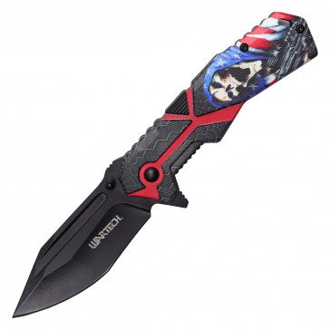 KNIFE - PWT426RD SKULL FLAG