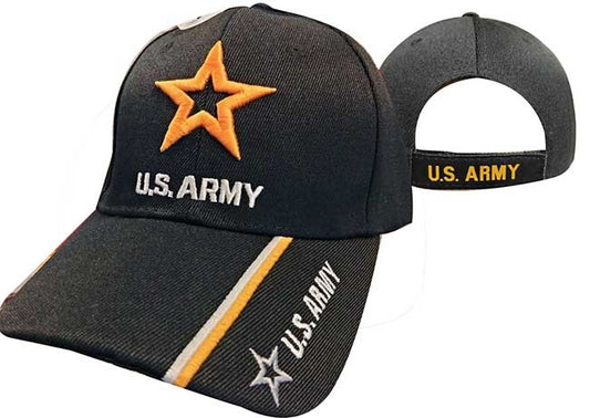 ARMY HAT STAR BLACK CAP601L