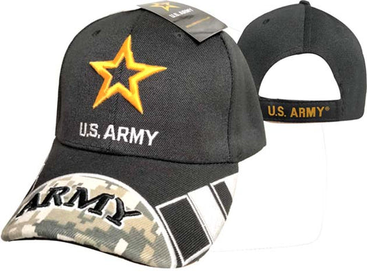 ARMY HAT STAR ARMY ON BILL CAP501U