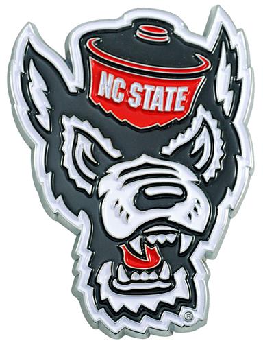 NORTH CAROLINA STATE METAL AUTO EMBLEM