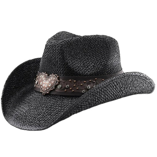 STRAW HAT HEART BLACK 3627E