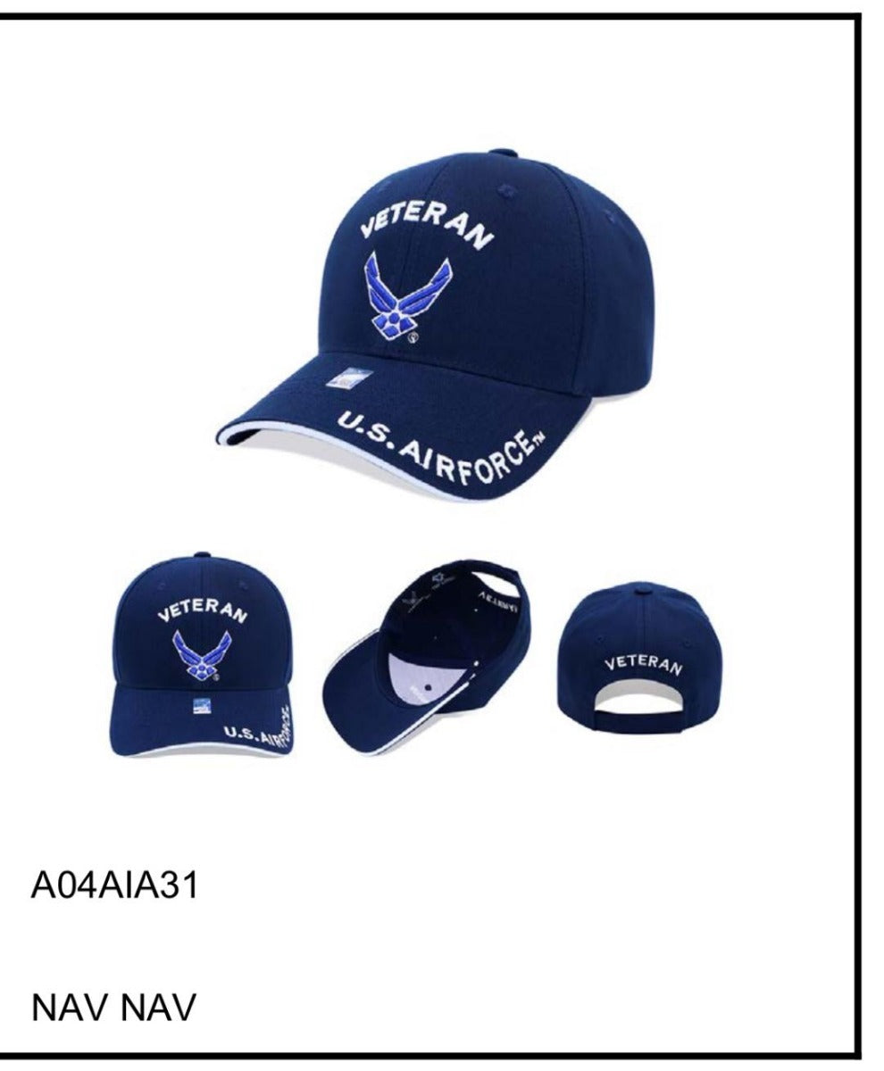 AIR FORCE HAT VETERAN BLUE