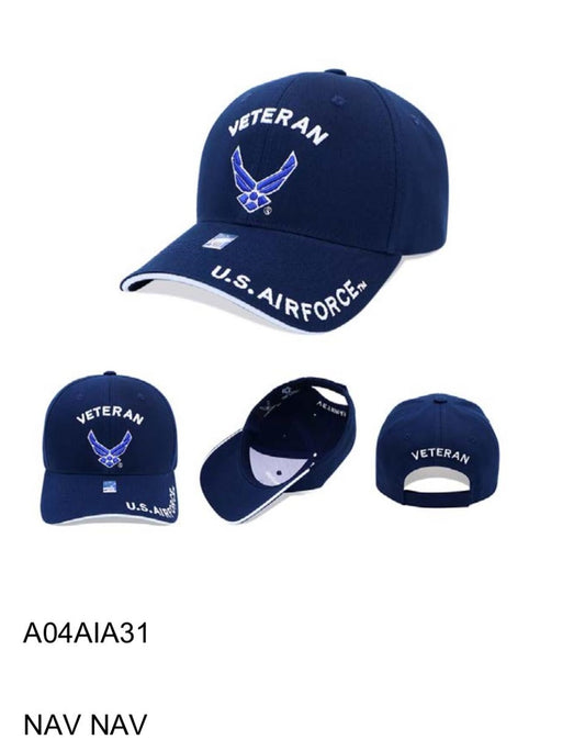 AIR FORCE HAT VETERAN BLUE