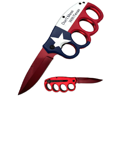 KNIFE K-14-TX TEXAS FLAG KNUCKLE