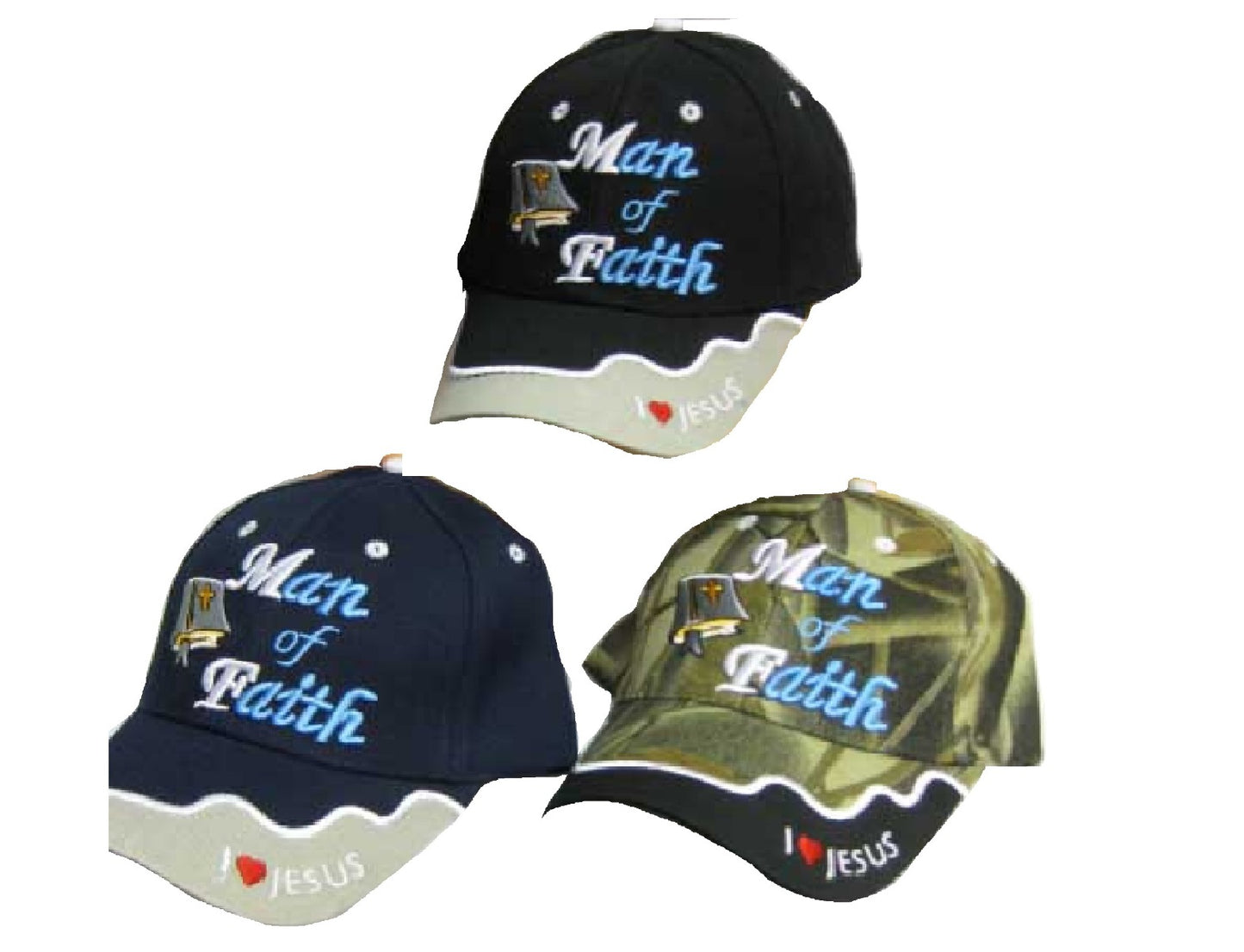 CAP-MAN OF FAITH NO. 2 CAP832 ASSORTED COLORS