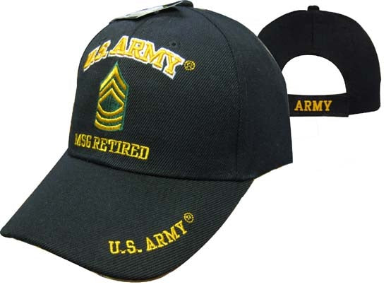 ARMY HAT MSG RETIRED