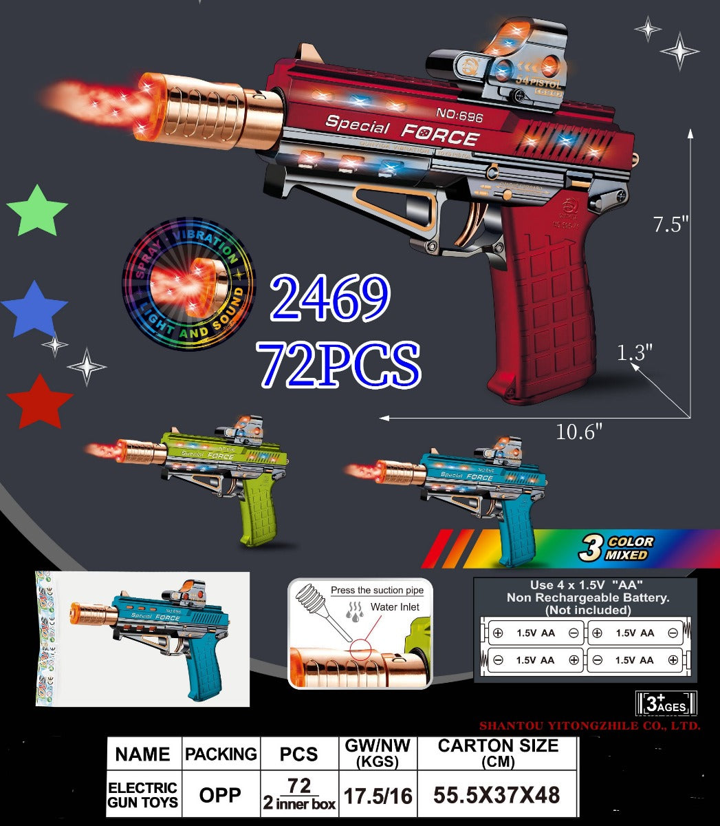 PISTOL WITH SPRAY EFFECT 2469