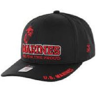 MARINE HAT THE FEW, THE PROUD BLACK-MR003-01