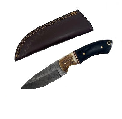 KNIFE DM-1399 STAG DAMASCUS 7IN