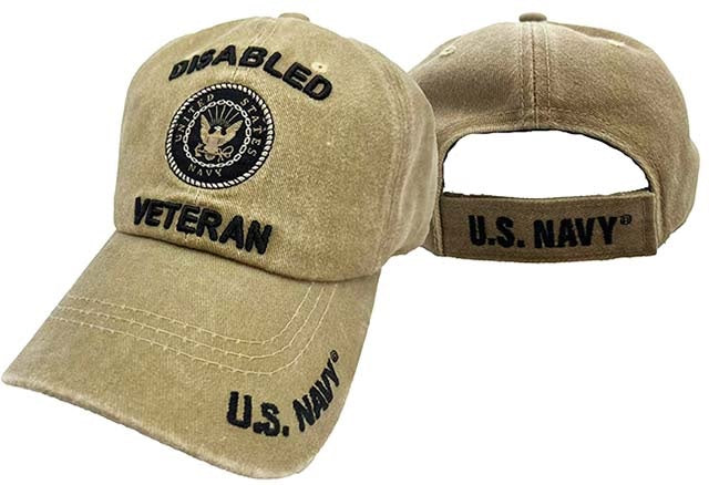 NAVY HAT DISABLE WASH KHAK 515BK