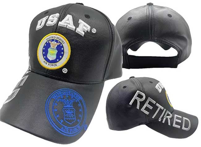 AIR FORCE HAT RETIRED SEAL PU 521CP